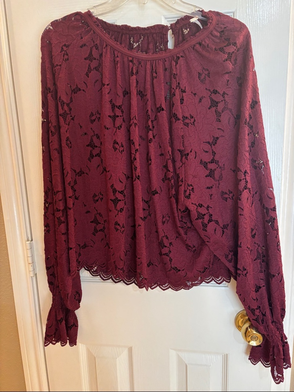 Free People Olivia Lace Top